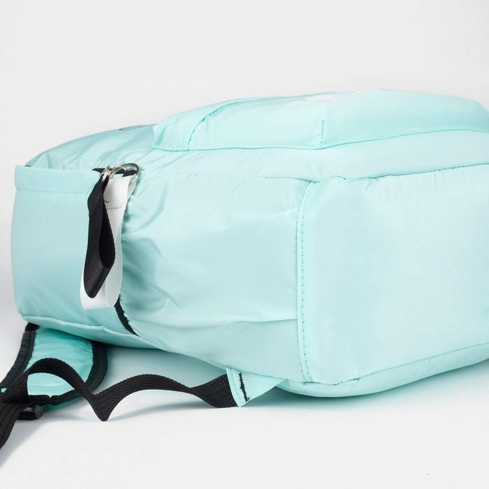 Рюкзак, отдел на молнии, наружный карман, кошелёк, цвет мятный - фото 4 - id-p173052544