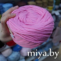 Трикотажная пряжа вторичного производства цвет розовый 140-170 г мотки