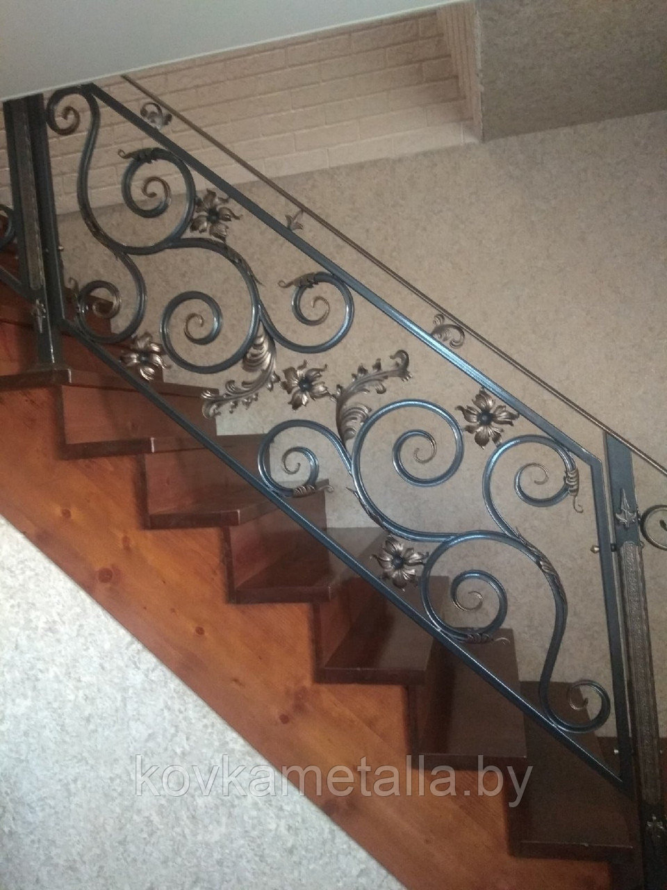 Перила кованые для лестниц "Ташкент 10" - фото 1 - id-p173066614