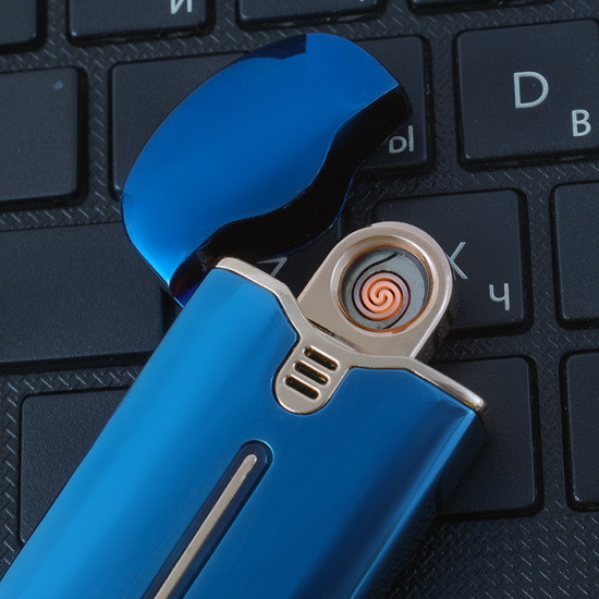 USB Зажигалка Lighter овальная (хамелеон) - фото 2 - id-p173067129