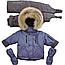 Детский зимний костюм (куртка + комбинезон) Nordtex Kids мембрана голубой (Размеры:86), фото 10