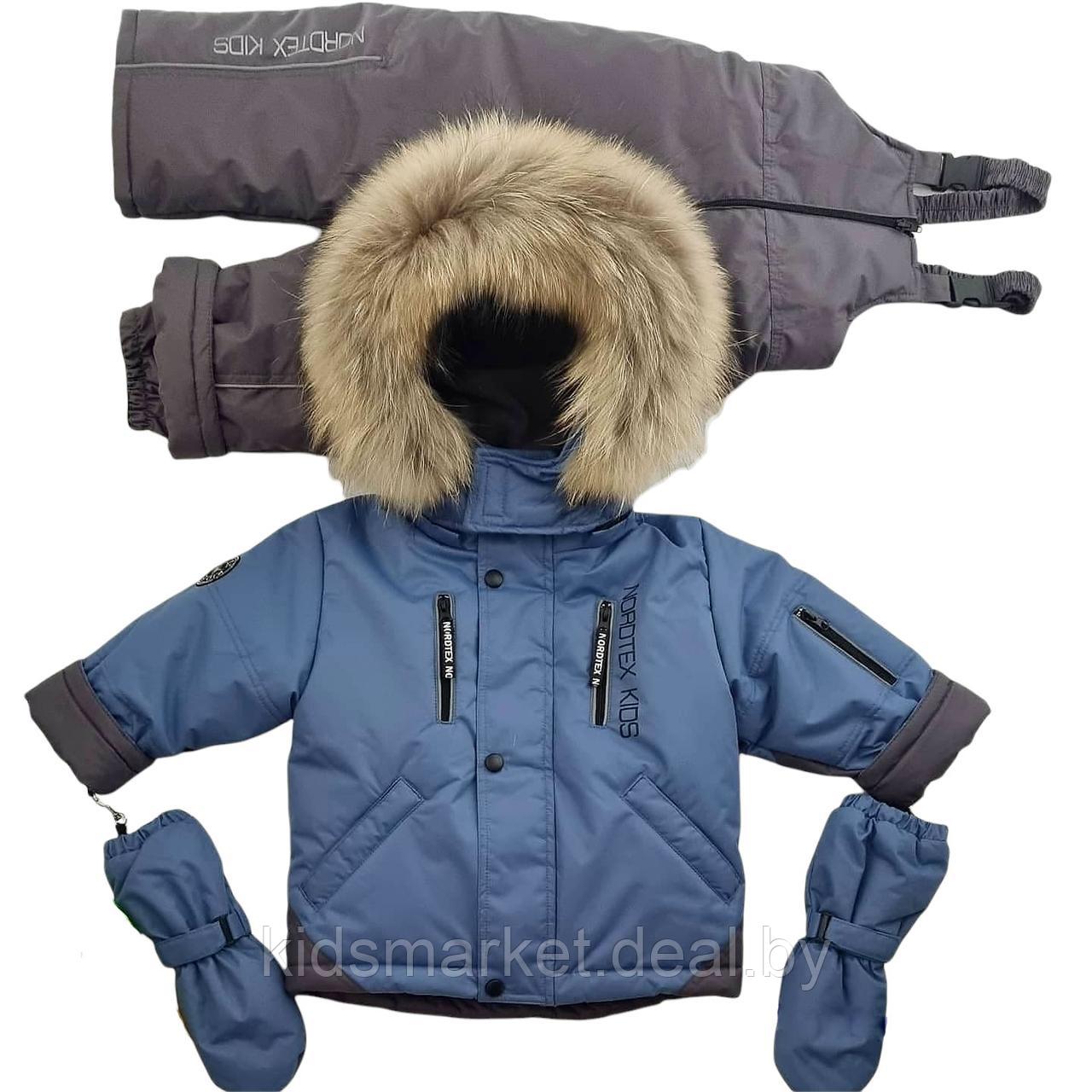 Детский зимний костюм (куртка + комбинезон) Nordtex Kids мембрана салатовый (Размеры: 86) - фото 8 - id-p158113999