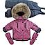 Детский зимний костюм (куртка + комбинезон) Nordtex Kids мембрана марсала (Размеры: 86, 92), фото 10
