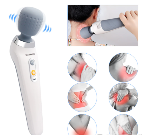 Портативный вибромассажер для шеи и тела Smart wireless handy massager ST 806 (5 режимов работы) - фото 1 - id-p173068379