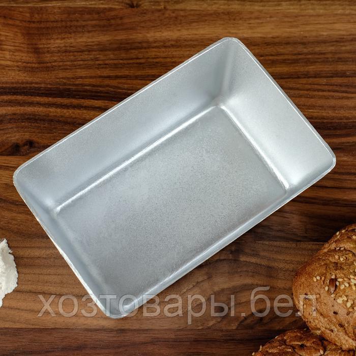 Форма для выпечки хлеба, куличей и кексов литой алюминий 15.5х10х6 см, прямоугольная - фото 2 - id-p172942553
