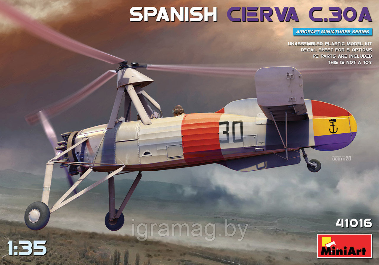 Сборная модель Вертолет Spanish Cierva C.30A 1:35