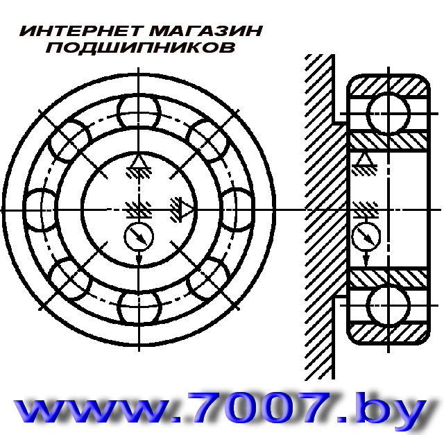 Подшипник 608 ZZ (80018), размер 8х22х7 - фото 3 - id-p34921959