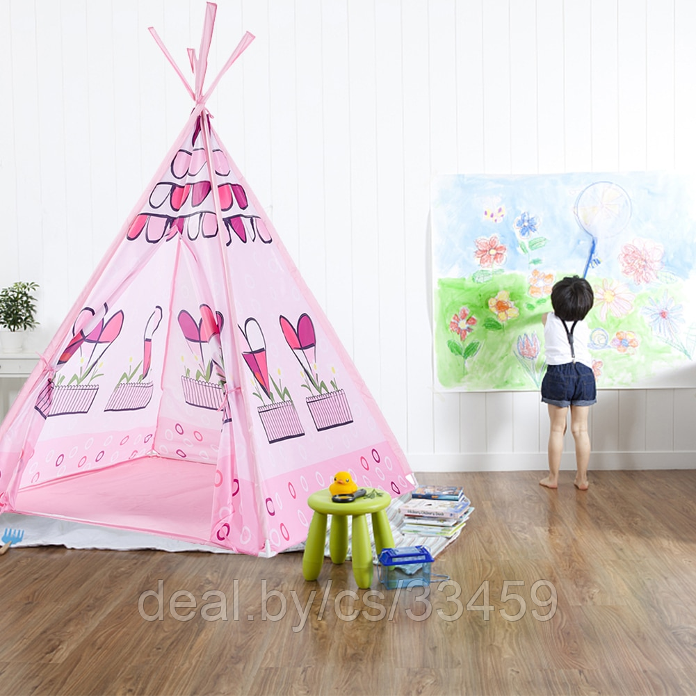 Палатка Вигвам Розовая, фото 1