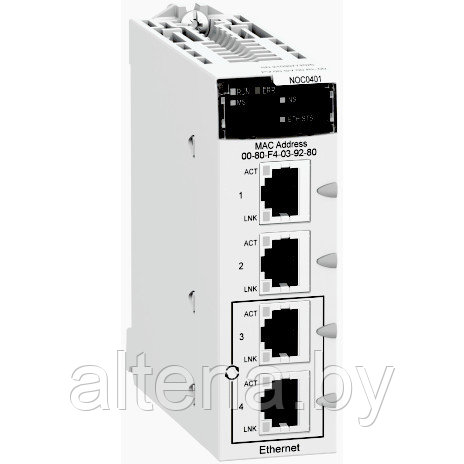 BMXNOC0401RU Модуль ETHERNET-IP и Modbus TCP, 1x10/100Base-T/TX - фото 1 - id-p173073205