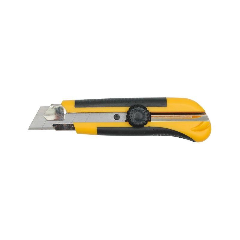 Нож Bohrer с выдвижными лезвиями 25 мм усиленный, двухкомпанентная ручка, регилир. фиксатор лезвия