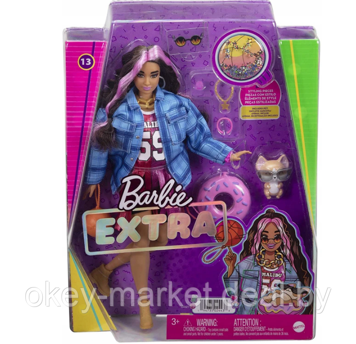 Кукла Barbie Экстра Модница в баскетбольном платье Barbie Extra HDJ46 - фото 2 - id-p173073543