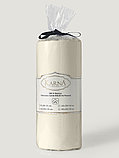 Простынь сатин на резинке "KARNA" SOLID 160х200 арт.3750 кремовый, фото 3