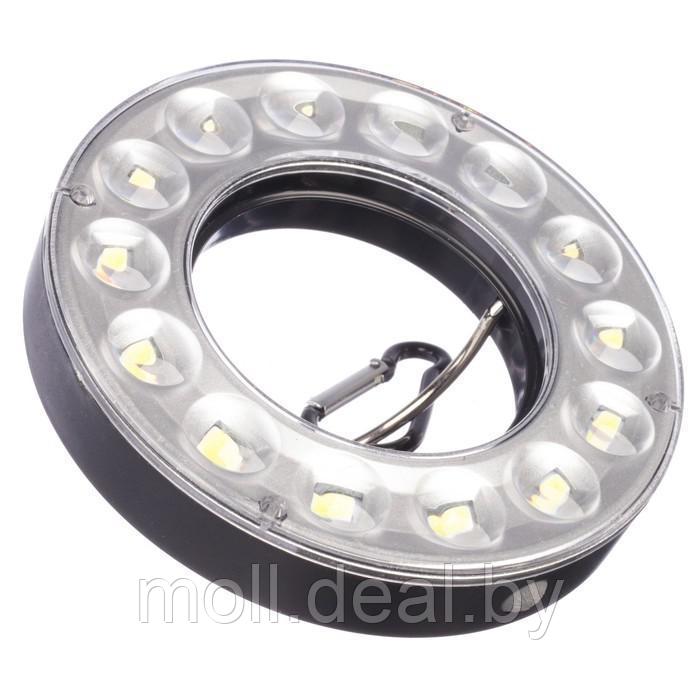 Фонарь кемпинговый светодиодный, 14 LED, 11 х 11 см, 3 режима, 4 ААА - фото 1 - id-p172593695