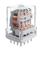 Реле R15-1014-23-1024-K, 4CO,10A(250VAC), 24VDC, тест-кнопка