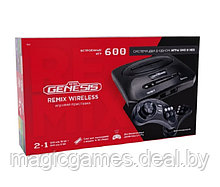Retro Genesis Remix Wireless (8+16Bit) 600 игр (AV подключение и беспроводные геймпады)