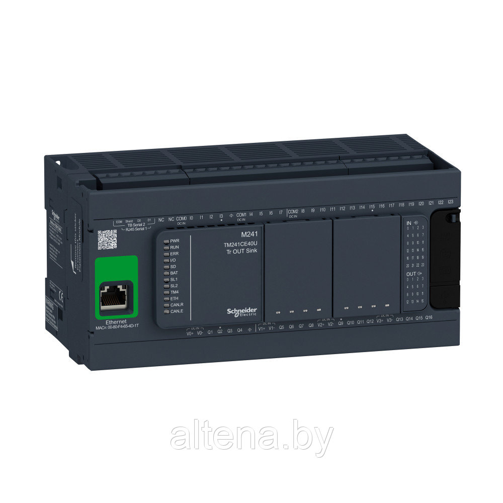 TM241CE40T БАЗОВЫЙ БЛОК M241-40IO ТРАНЗИСТ ИСТОЧНИК ETHERNET