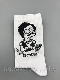 Яркие носки с принтом "Escobart"/ one size/ удлиненные носки/ носки с рисунком