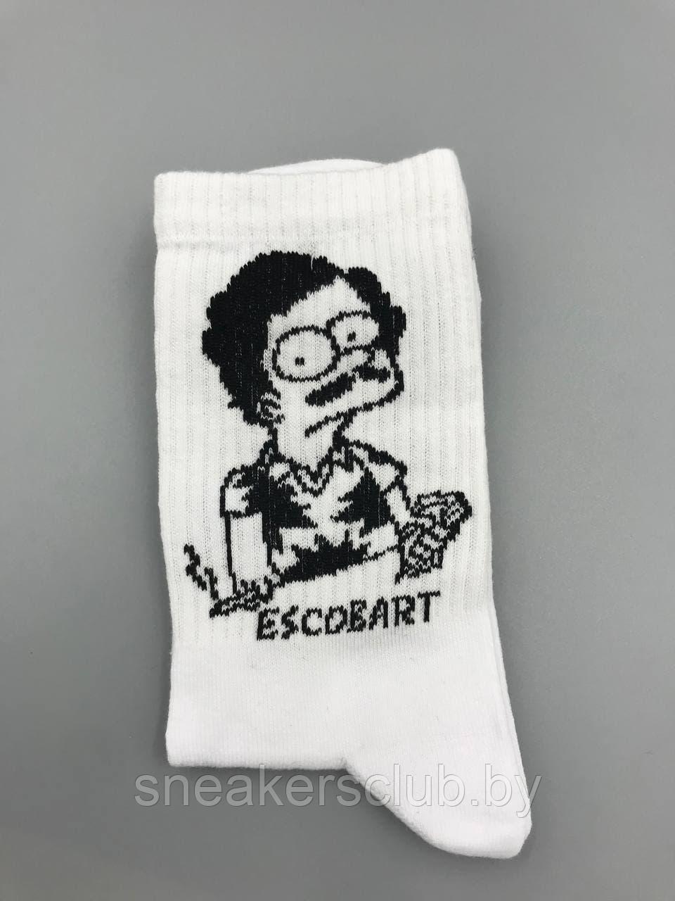 Яркие носки с принтом "Escobart" / one size / удлиненные носки / носки с рисунком - фото 2 - id-p173086537
