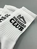 Носки фирменные с логотипом Sneakers Club/ one size/ удлиненные носки/ носки с рисунком, фото 4