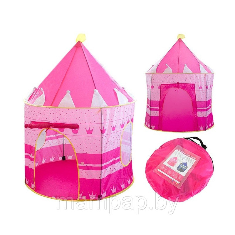 Детская палатка Замок принцессы розовая, игровая палатка - фото 1 - id-p107944088