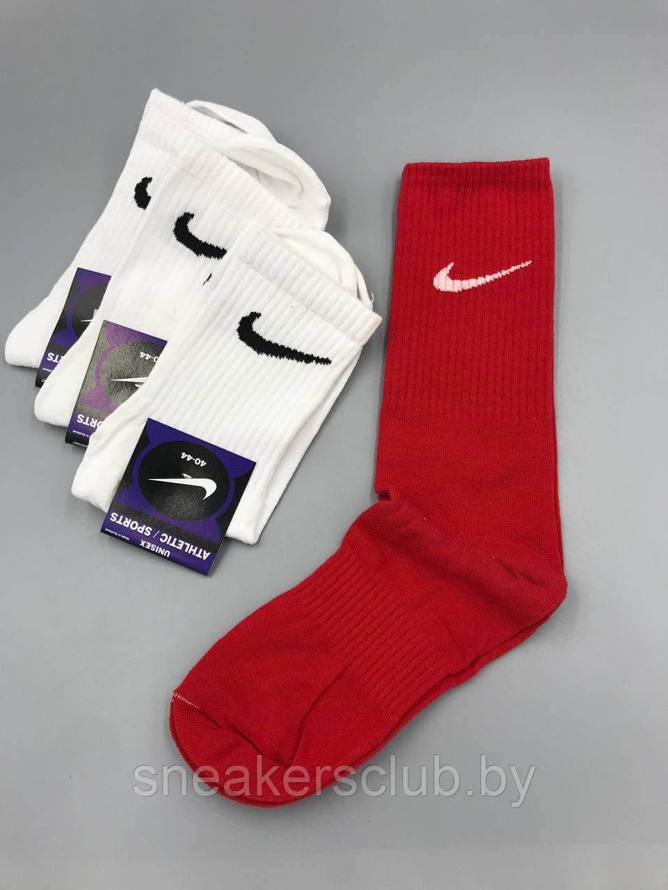 Красные носки Nike / удлиненные носки / носки с резинкой / яркие носки - фото 4 - id-p173091990