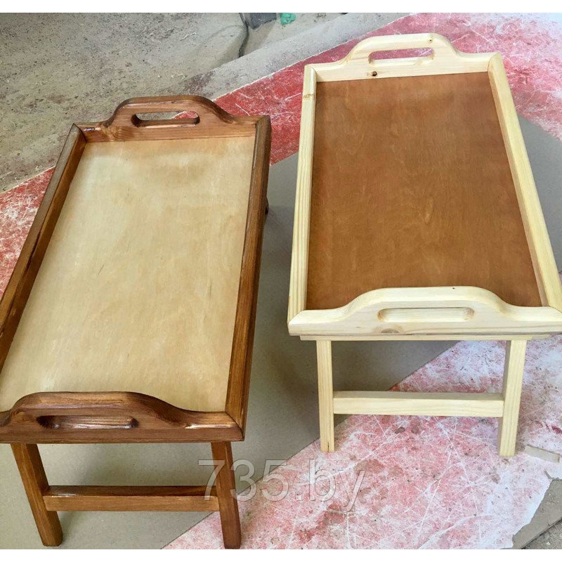 Столик деревянный для еды или ноутбука в кровать - фото 1 - id-p173091998