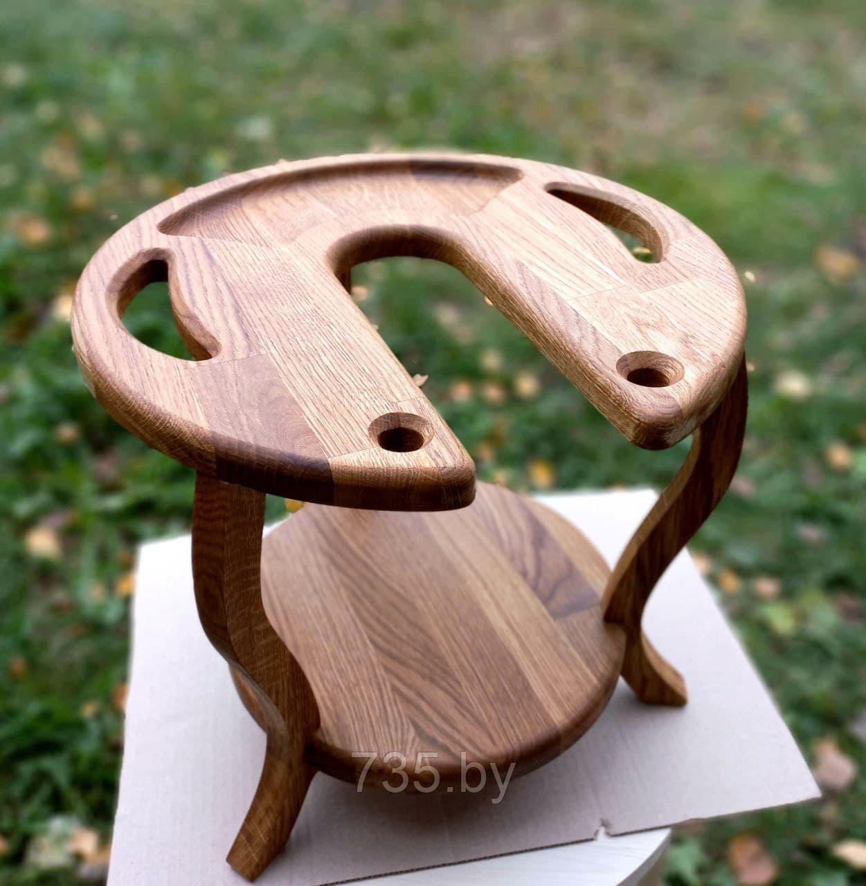 Столик-подставка для кальяна. Материал дуб. - фото 1 - id-p173092011