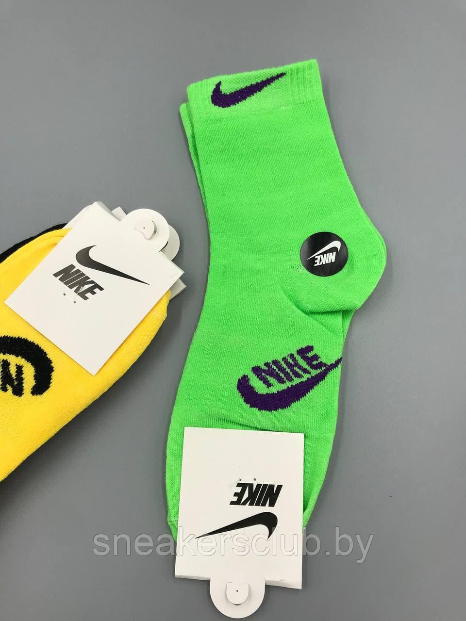 Яркие носки Nike / размер 30-35 / хлопковые носки / женские носки / детские носки - фото 4 - id-p173093233