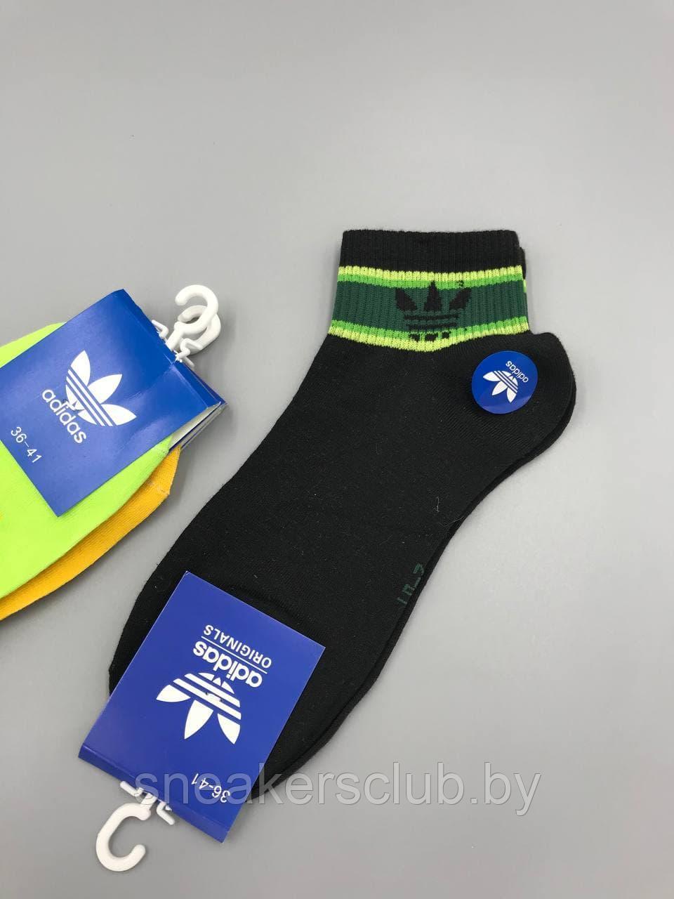 Яркие носки Adidas/ размер 36-41/ хлопковые носки/ носки для спорта и фитнеса