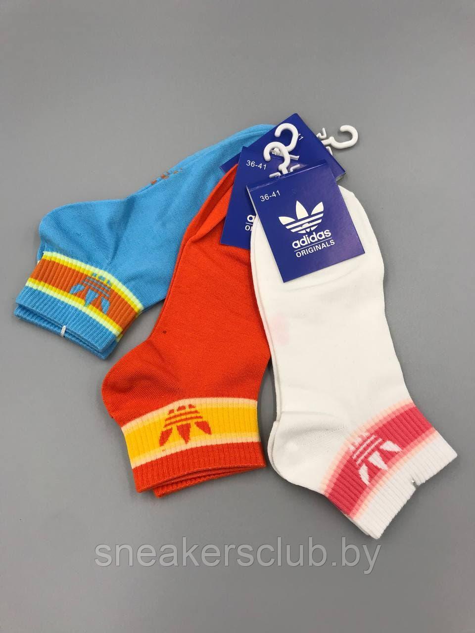Яркие носки Adidas / размер 36-41 / хлопковые носки / носки для спорта и фитнеса - фото 3 - id-p173093299