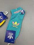 Яркие носки Adidas/ размер 36-41/ хлопковые носки/ носки для спорта и фитнеса, фото 5