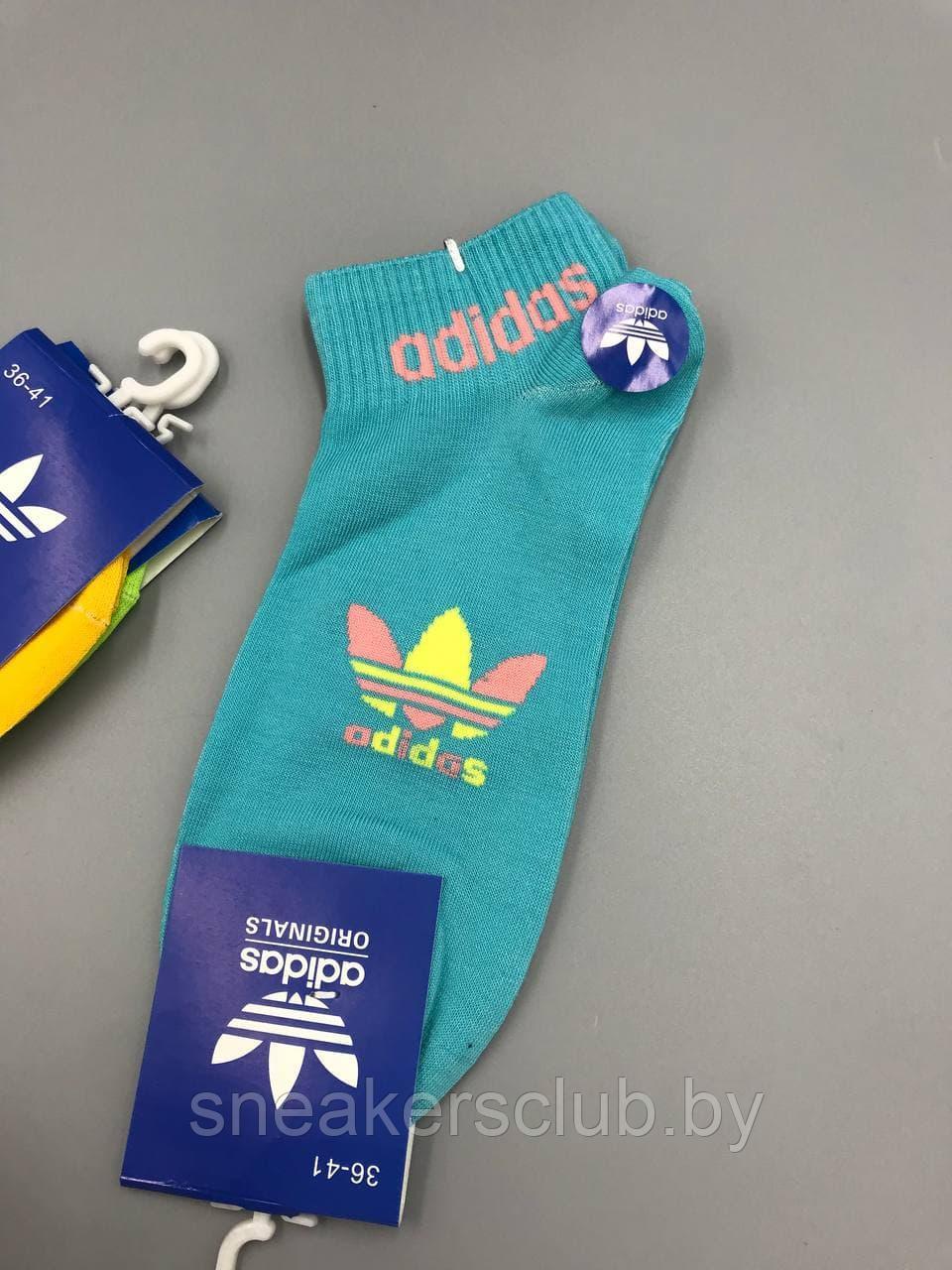 Яркие носки Adidas / размер 36-41 / хлопковые носки / носки для спорта и фитнеса - фото 6 - id-p173093357