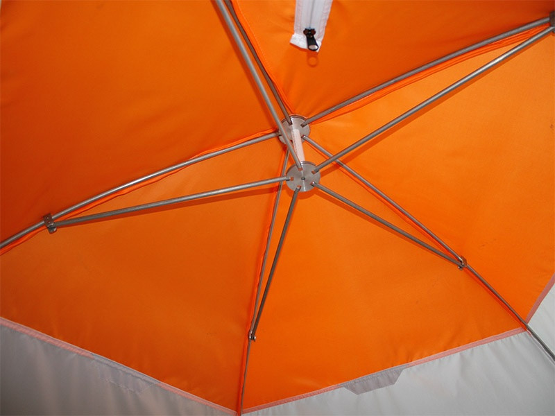 Зимняя палатка Зонт "Mr. Fisher 3" Люкс бело-оранжевый - фото 5 - id-p173093482