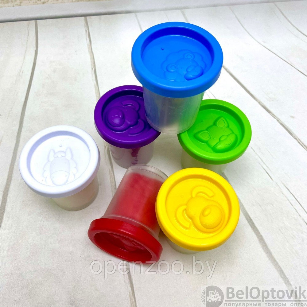 Набор для лепки Genio Kids Тесто-пластилин. Веселые цифры 6 цветов, 10 штампиков ТА 2006 - фото 6 - id-p173095684