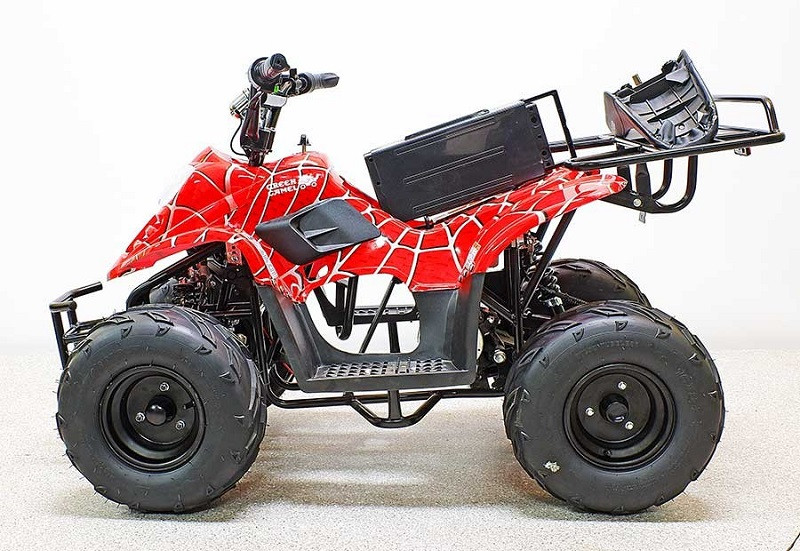 Квадроцикл GreenCamel Гоби K51 (36V 800W R7 Цепь) быстросъем, ножной тормоз, красный паук - фото 4 - id-p173102218