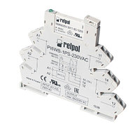 Реле интерфейсное PIR6WB-1PS-12VDC-R, 1CO, 6A(250VAC), 12VDC, LED, пружинный зажим, W=6.2mm