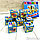 Набор кубиков Dream Makers "Азбука" 9 шт., фото 3