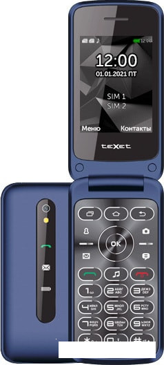 Мобильный телефон TeXet TM-408 (синий) - фото 1 - id-p173100760