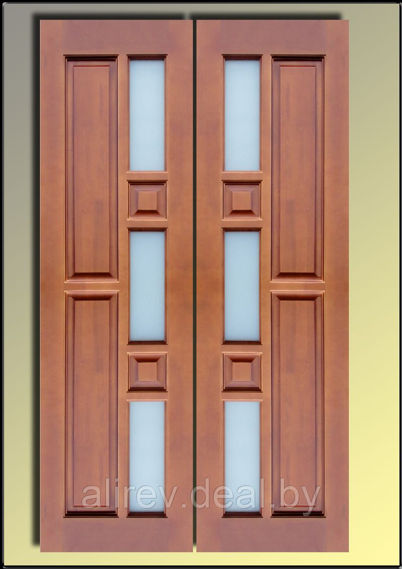 Дверь деревянная межкомнатная "Квадрат" - фото 2 - id-p20406242