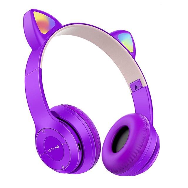 Беспроводные наушники с ушками PROFIT P47M Mini, цвет: фиолетовый