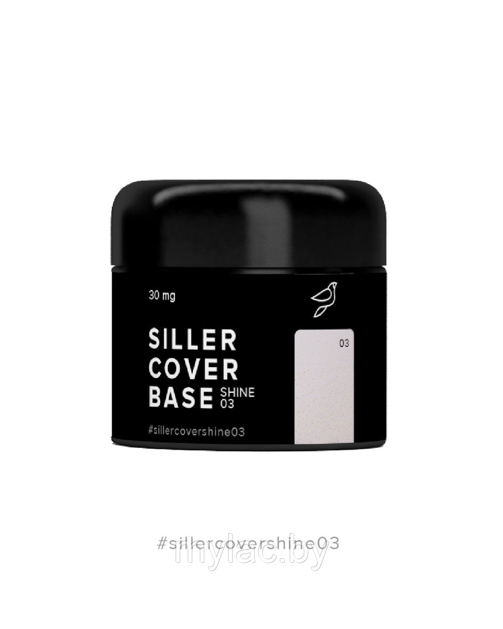 Siller Cover Shine Base №3 — камуфлирующая база (нюдовий с микроблеском), 30мл