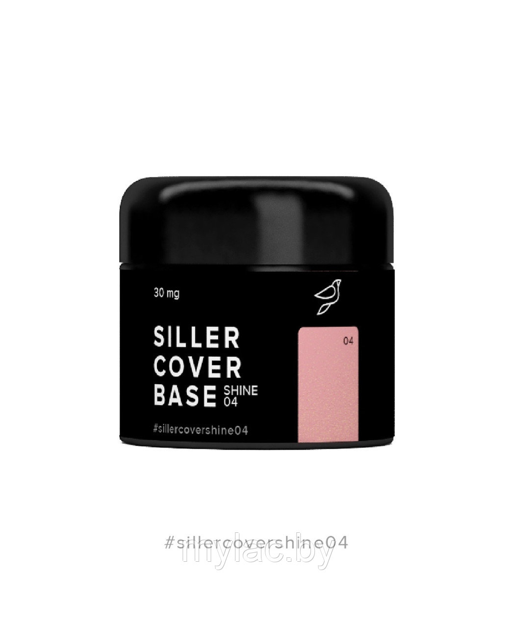 Siller Cover Shine Base №4 — камуфлирующая база (розово-бежевая с микроблеском), 30мл