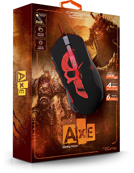 Мышь игровая Qumo Axe M07 2400dpi - фото 3 - id-p172854470