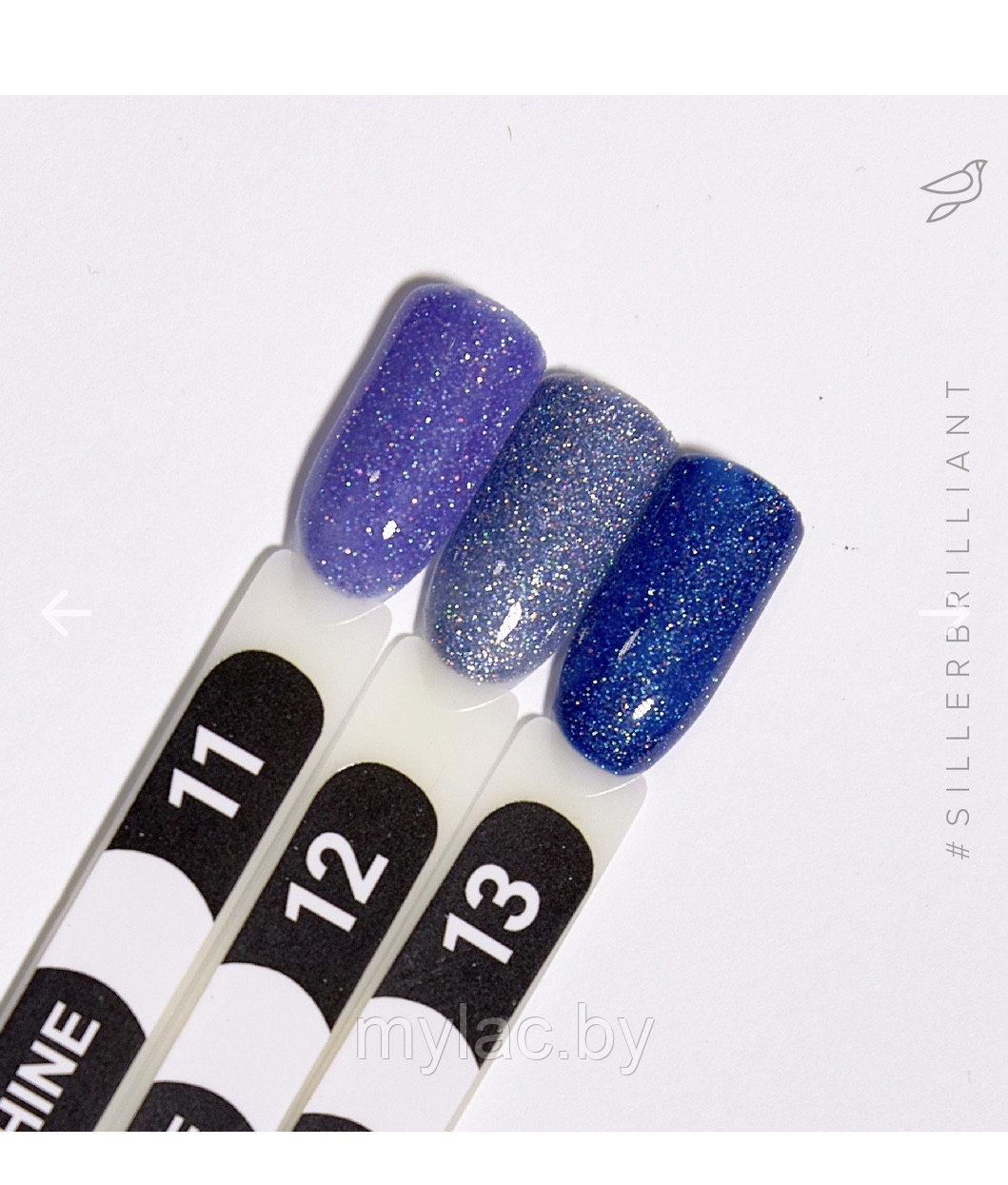 Гель-лак Siller Brilliant Shine №11 (фиолетовый с блестками), 8мл - фото 2 - id-p173126350