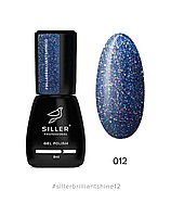 Гель-лак Siller Brilliant Shine №12 (светло-синий с блестками), 8мл