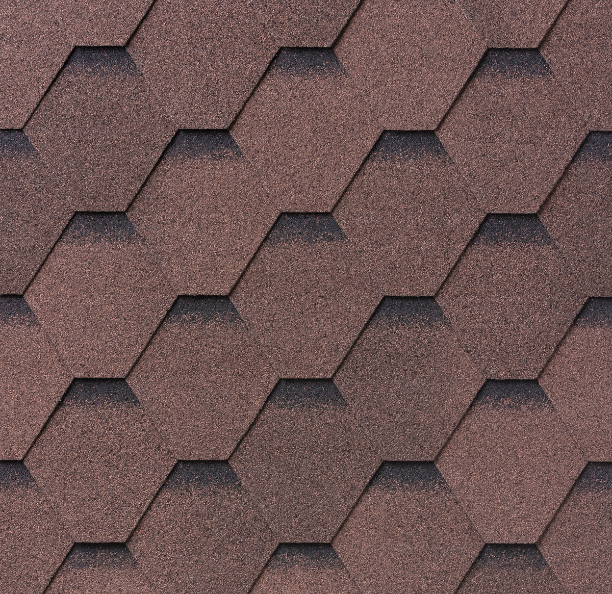 Битумная черепица IKO SUPERGLASS HEX Dual Brown Ultra (27) - фото 1 - id-p173126655