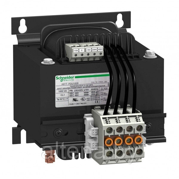 ABT7PDU100B PHASEO ТРАНСФОРМАТОР 230В И 400В ± 15В/2X24В 1000ВА