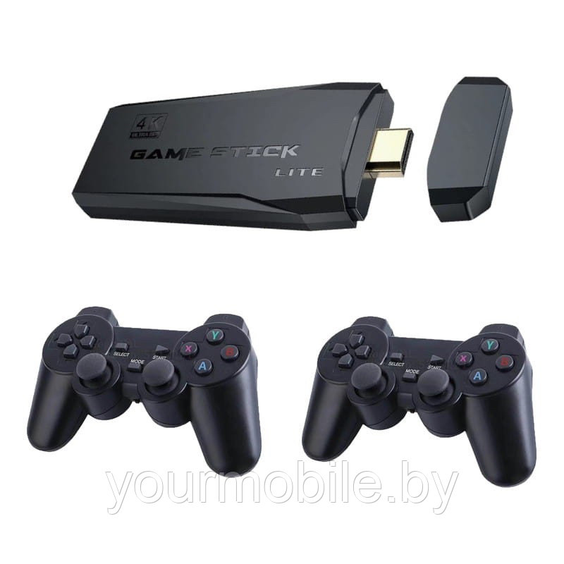 Игровая приставка Game Stick Lite 20000 игр (2 беспроводных джойстика) - фото 1 - id-p173130866