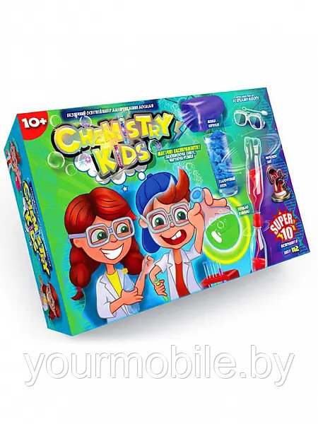 Набор для опытов Danko Toys 10 магических экспериментов Chemistry Kids / CHK-01-02