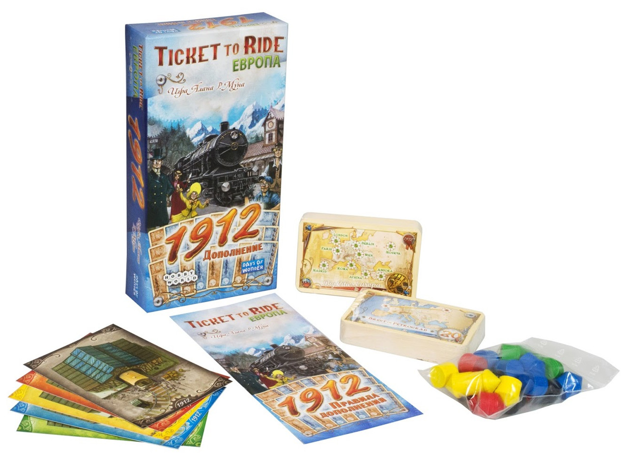 Дополнение к игре Билет на поезд: Европа 1912 - фото 4 - id-p173137171